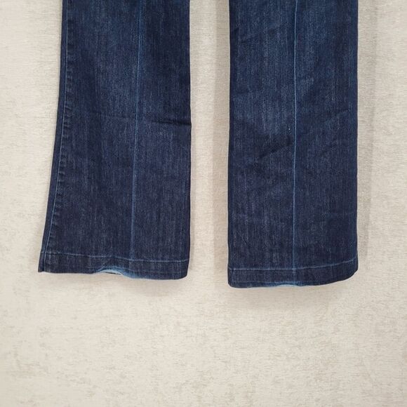 David Kahn Flared Denim Blue Jeans Dark Wash Women's Size 28 - Picture 3 of 13